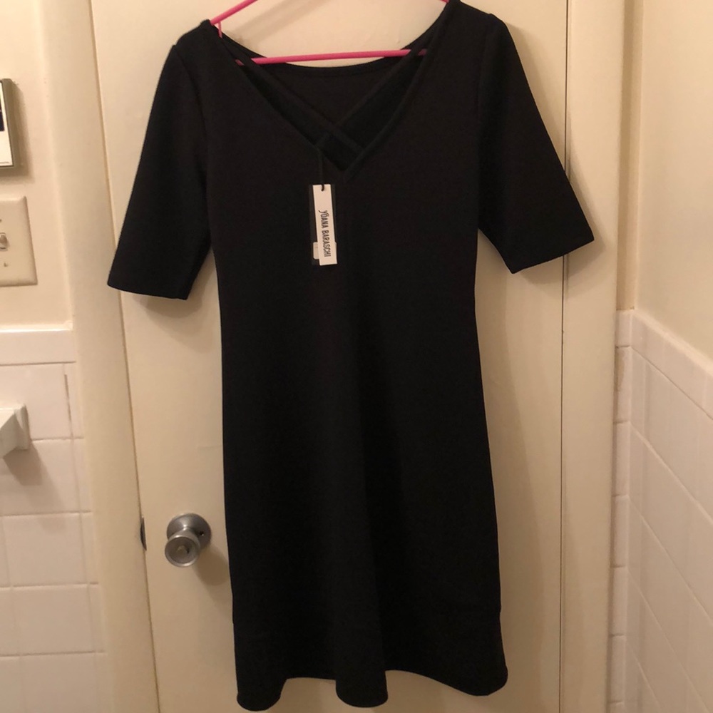 NWT Anthro Yoana Little Black Dress - Picture 2 of 6